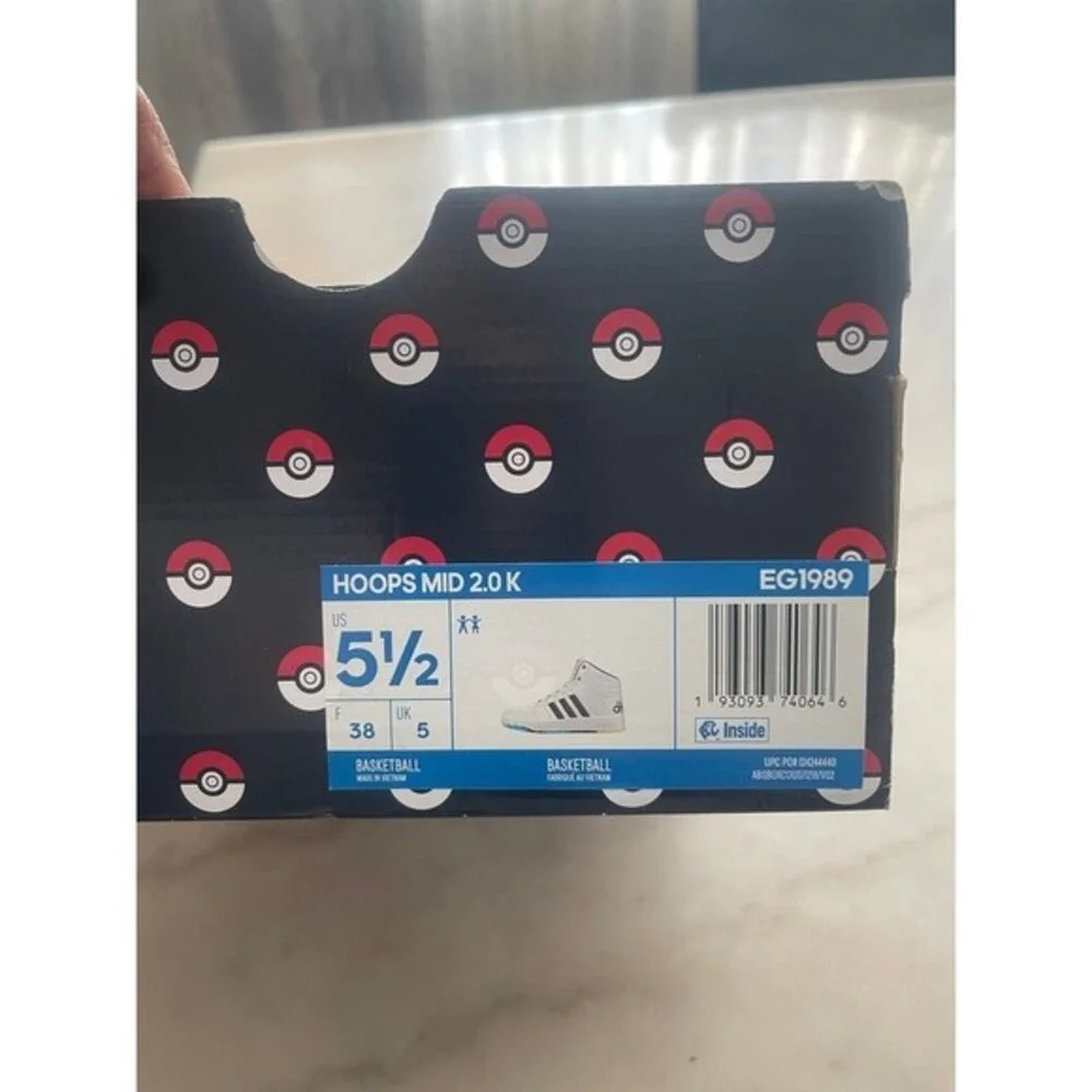 New Adidas Hoops Mid  2.0K Pokémon Shoes